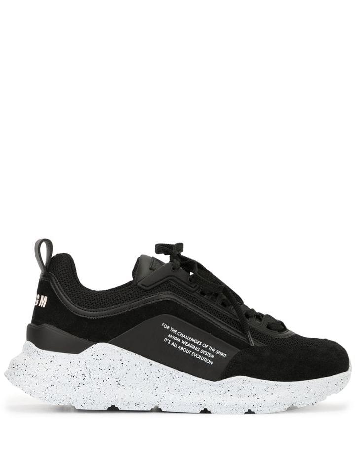 Msgm Z Low-top Sneakers - Black