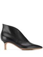 Gianvito Rossi Curved Ankle Boots - Black