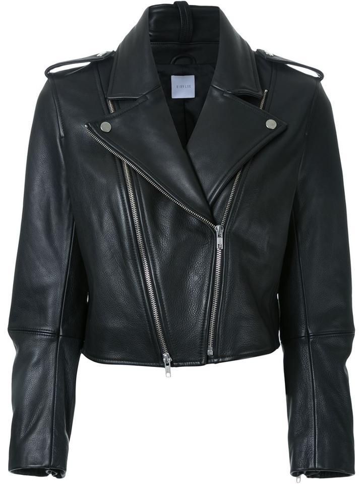 Dion Lee Biker Jacket, Women's, Size: 14, Black, Calf Leather