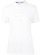 Tory Burch - Decorative Button Polo Shirt - Women - Cotton/spandex/elastane/modal - L, Women's, White, Cotton/spandex/elastane/modal