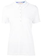 Tory Burch - Decorative Button Polo Shirt - Women - Cotton/spandex/elastane/modal - L, Women's, White, Cotton/spandex/elastane/modal