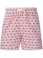 Mc2 Saint Barth Cuba Printed Swim Shorts - Pink