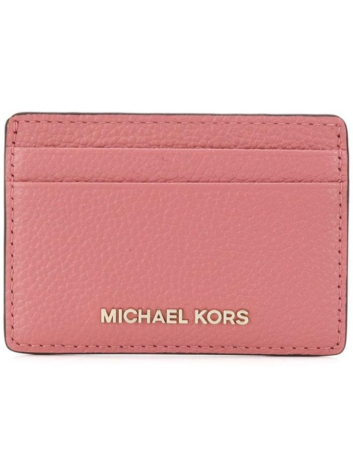 Michael Michael Kors Logo Plaque Card Holder - Pink