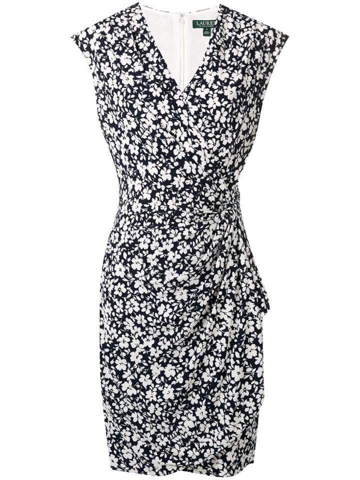 Lauren Ralph Lauren Floral Fitted Dress - Blue