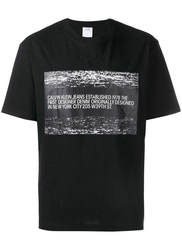 Calvin Klein Jeans Est. 1978 Contrast Logo T-shirt - Black