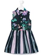 Young Versace - Printed Flared Dress - Kids - Cotton/polyamide/polyester/spandex/elastane - 8 Yrs, Girl's, Black