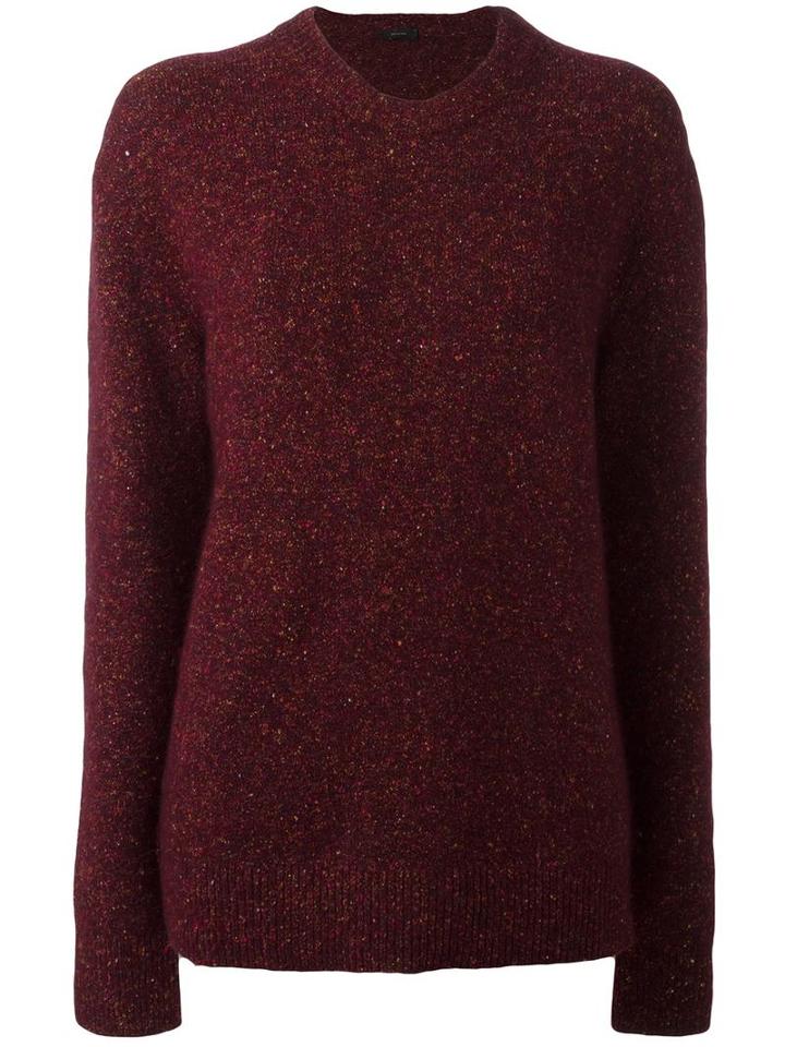 Joseph Round Neck Jumper, Women's, Size: Small, Pink/purple, Silk/alpaca/wool/spandex/elastane