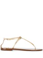 Valentino Stud Detail Flat Sandals - Gold