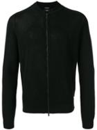 Boss Hugo Boss Zipped Cardigan, Men's, Size: Medium, Black, Virgin Wool