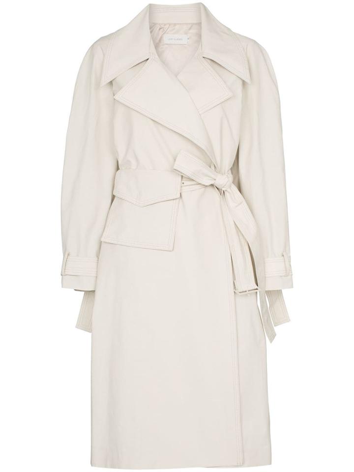 Low Classic Pocket Detail Belted Trench Coat - Neutrals