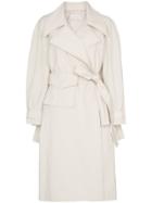 Low Classic Pocket Detail Belted Trench Coat - Neutrals