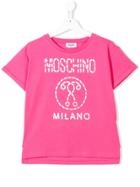 Moschino Kids Logo Short-sleeve T-shirt - Pink
