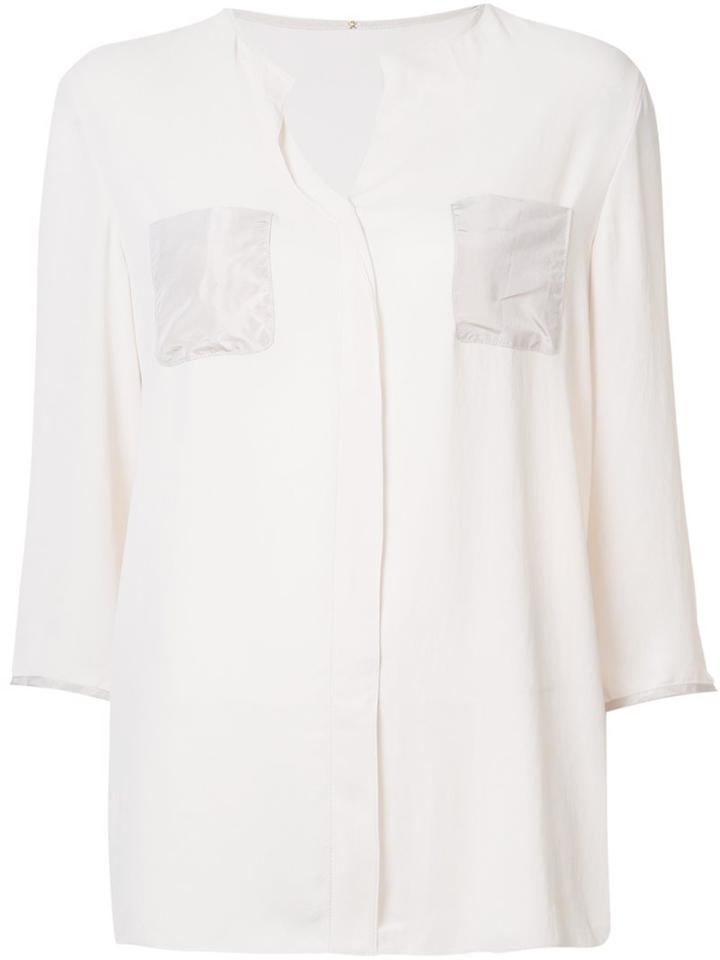 Peter Cohen Collarless Shift Shirt