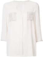 Peter Cohen Collarless Shift Shirt