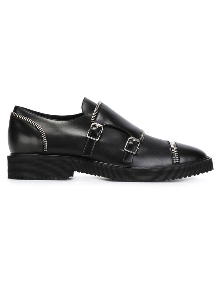 Giuseppe Zanotti Design Zip Detail Buckled Shoes