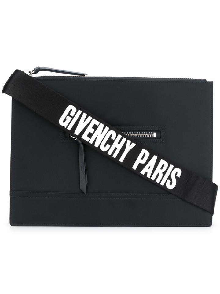Givenchy Flat Pandora Messenger Bag - Black