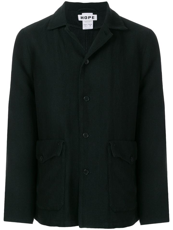Hope Casual Single-breasted Blazer - Black