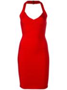 Hervé Léger Adrienne Dress, Women's, Size: Xs, Red, Rayon/nylon/spandex/elastane
