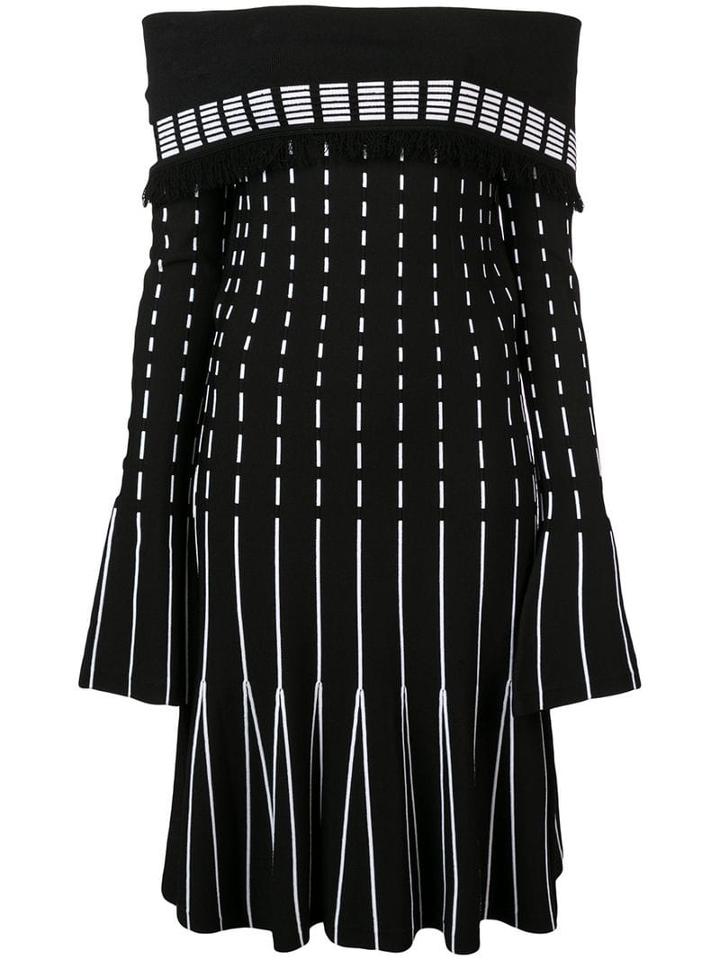 Prabal Gurung Off-the-shoulder Flared Dress - Black