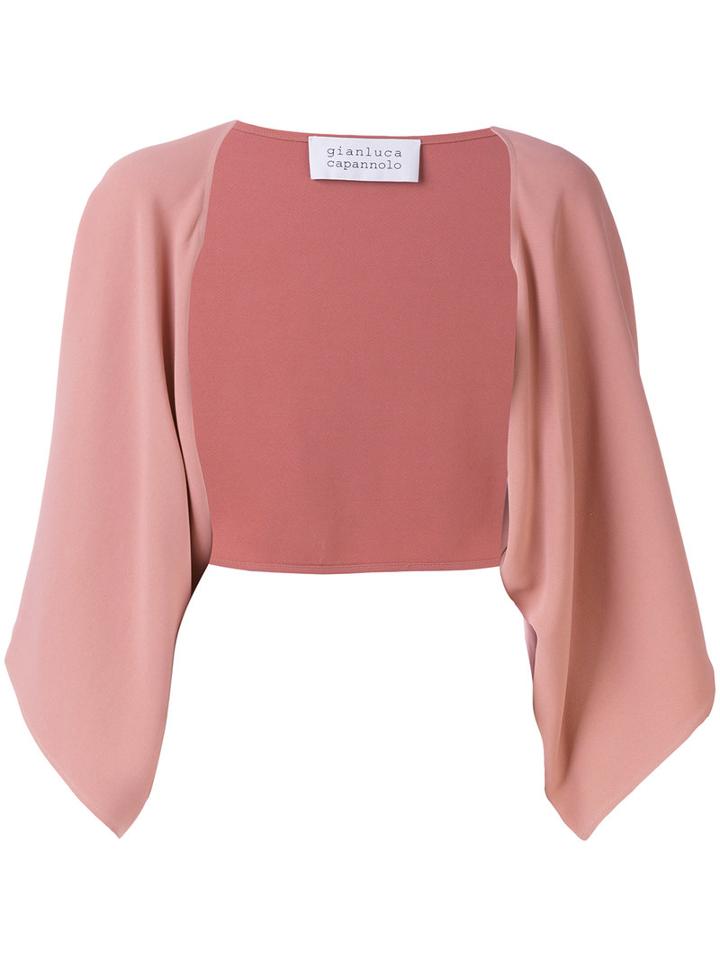 Gianluca Capannolo - Mina Cady Cape - Women - Acetate/viscose - 40, Women's, Pink/purple, Acetate/viscose