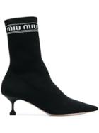 Miu Miu Sock Boots - Black