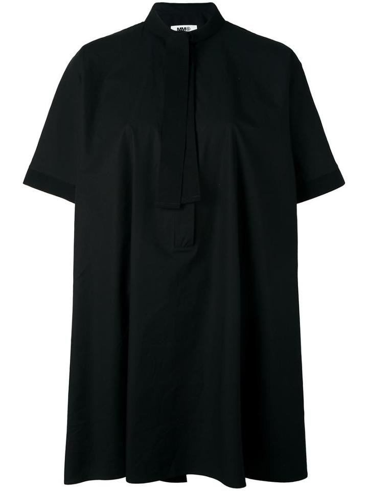 Mm6 Maison Margiela Blouse Dress, Women's, Size: 44, Black, Cotton