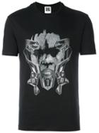 Les Hommes Urban Graphic Print T-shirt, Men's, Size: Small, Black, Cotton