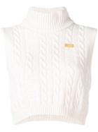 Gcds Cable Knit Top - White