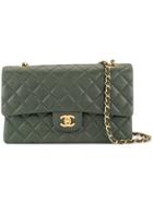 Chanel Vintage Double Flap Shoulder Bag 25 - Green