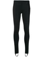 Helmut Lang Ribbed Leggings - Blue