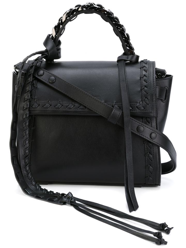 Elena Ghisellini Boho Frill 'angel' Tote - Black
