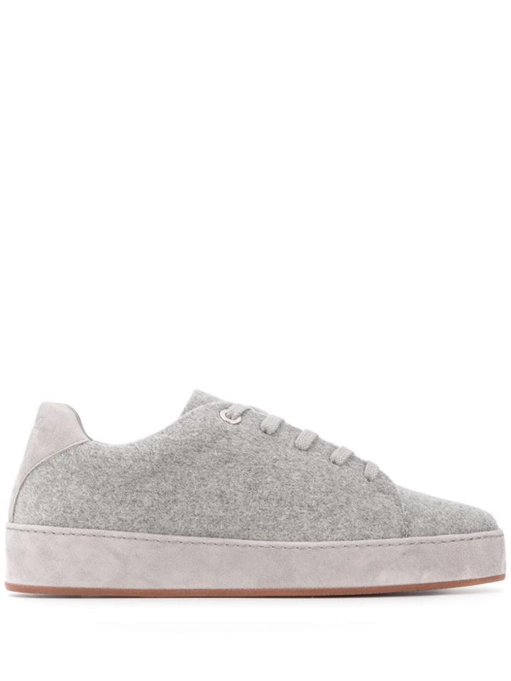 Loro Piana Lace-up Sneakers - Grey
