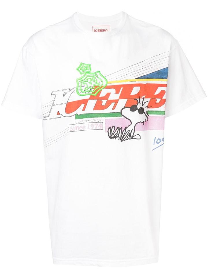 Iceberg White Logo T-shirt