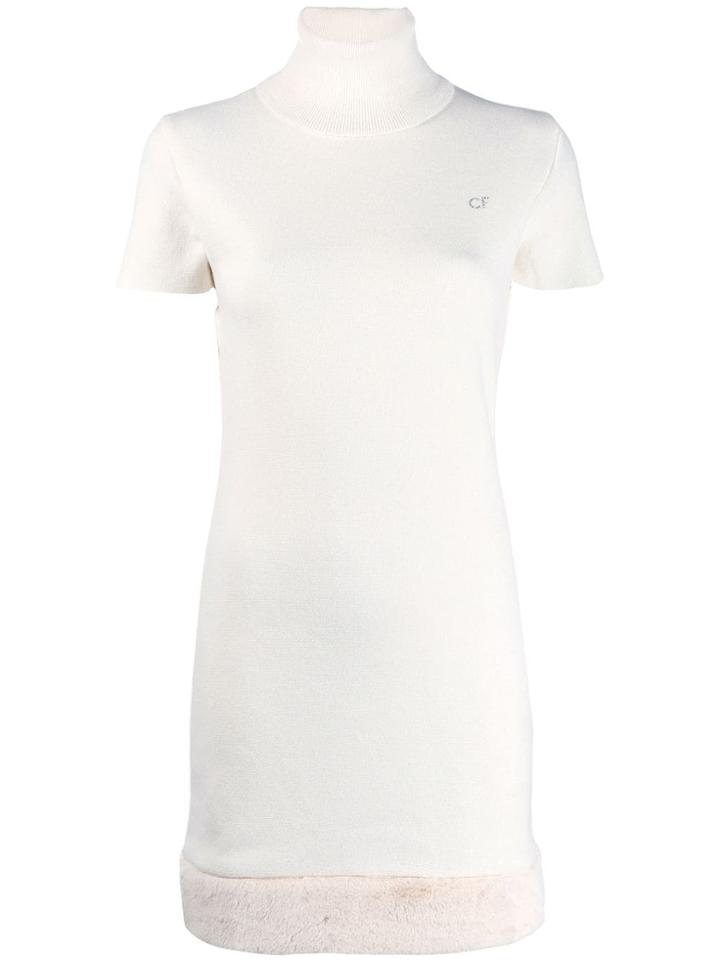 Chiara Ferragni Knitted Day Dress - White