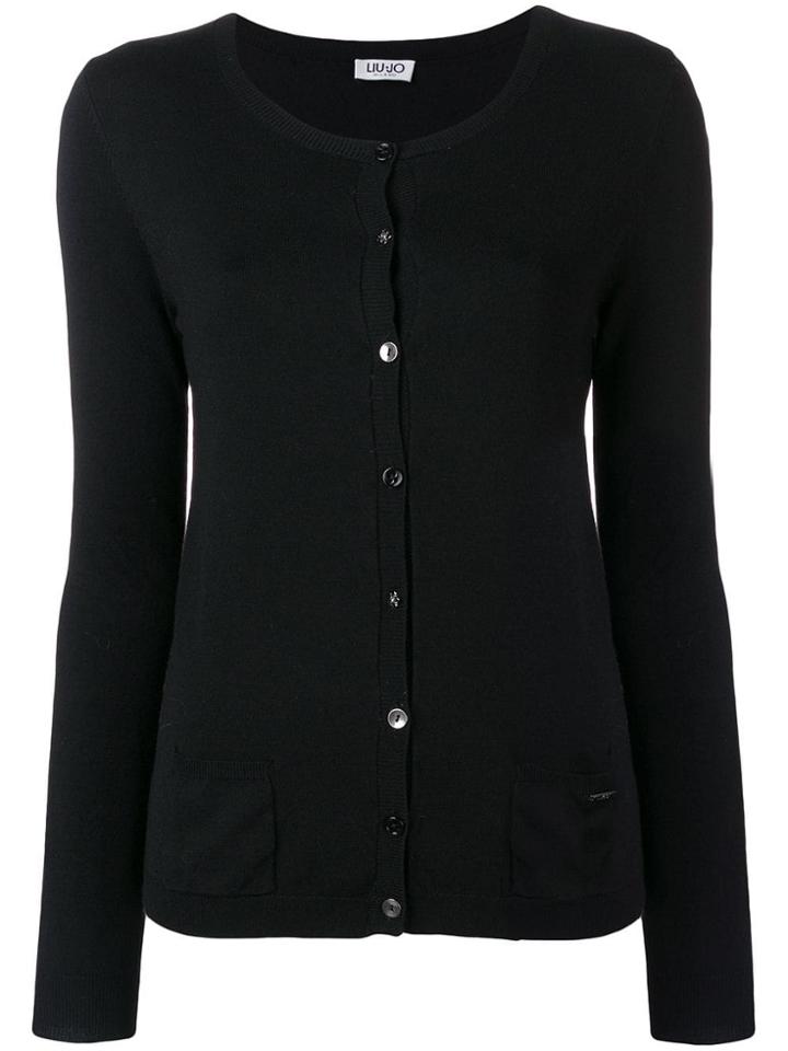Liu Jo Long-sleeve Fitted Cardigan - Black