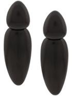 Monies Tear Drop Earrings - Black