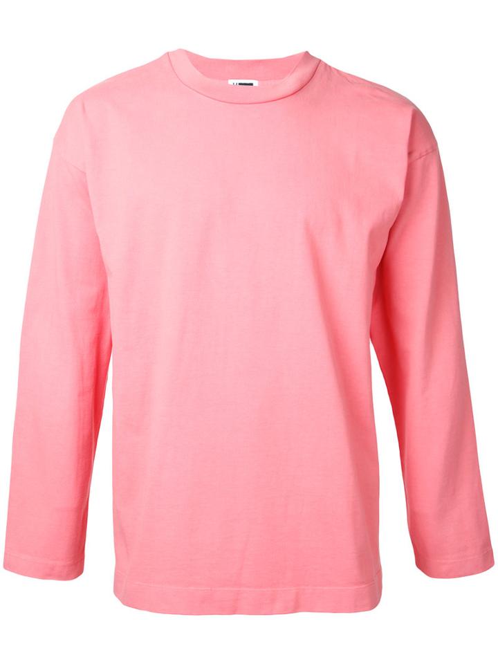 H Beauty & Youth Longsleeved T-shirt, Men's, Size: Medium, Pink/purple, Cotton