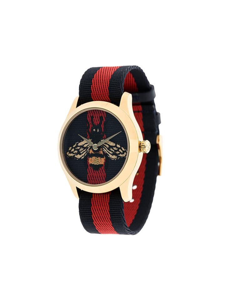 Gucci Bee Web Watch - Blue