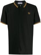Fred Perry Miles Kane Tipped Pique Polo Shirt - Black