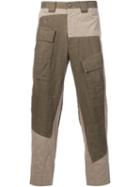 Mihara Yasuhiro Patchwork Cargo Trousers, Men's, Size: 48, Green, Cotton