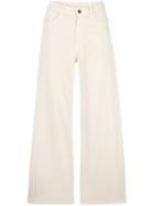 Nine In The Morning High-waisted Corduroy Trousers - White
