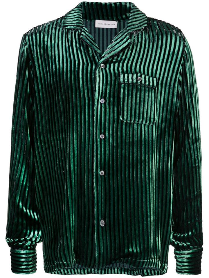 Faith Connexion Striped Shirt - Green