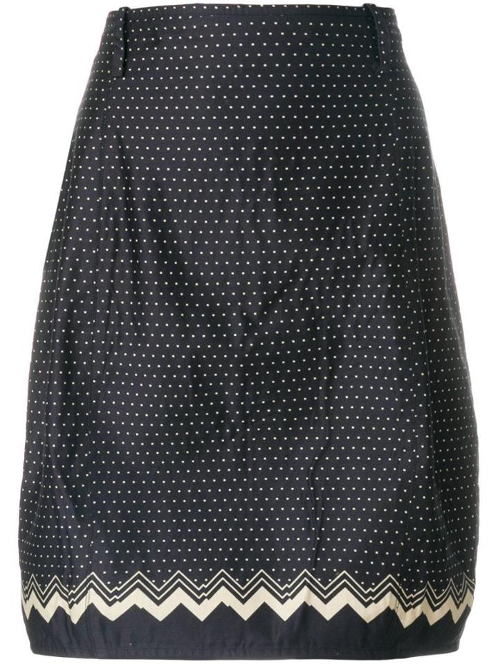 Versace Pre-owned Polka-dot Tulip Skirt - Blue
