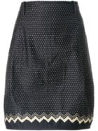 Versace Pre-owned Polka-dot Tulip Skirt - Blue