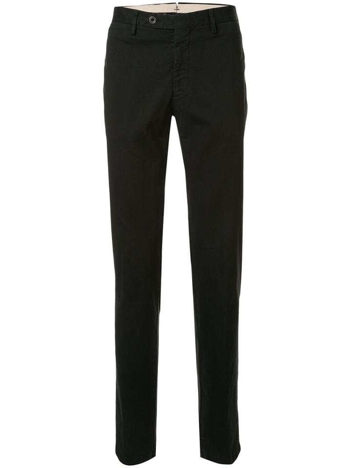 Lardini High-waisted Straight Leg Trousers - Black