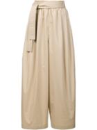 Tome Tied Belt Palazzo Pants, Women's, Size: 2, Brown, Cotton