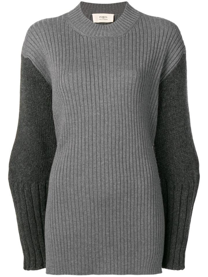 Ports 1961 Oversized Jumper - Grey