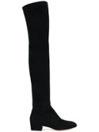 Santoni Heeled Thigh High Boots - Black
