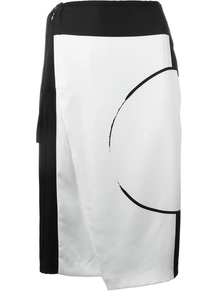 Dkny Printed Panel Wrap Skirt