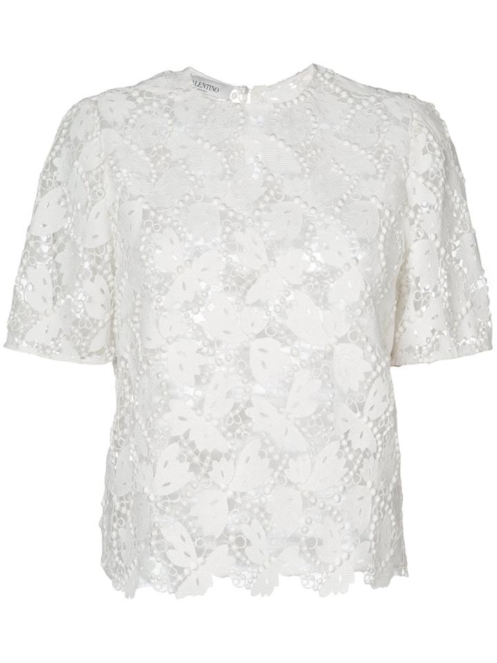 Valentino Lace Top - White
